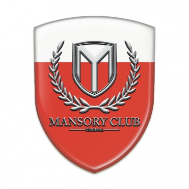 Mansory Silicone Shield Red White Base Classic Logo 