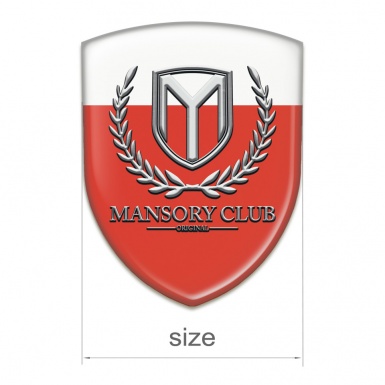 Mansory Silicone Shield Red White Base Classic Logo 