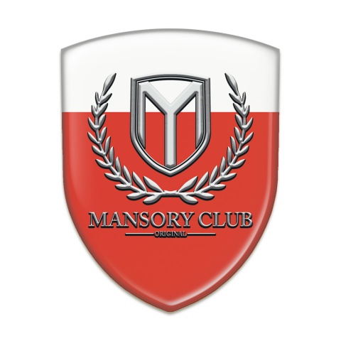 Mansory Silicone Shield Red White Base Classic Logo 