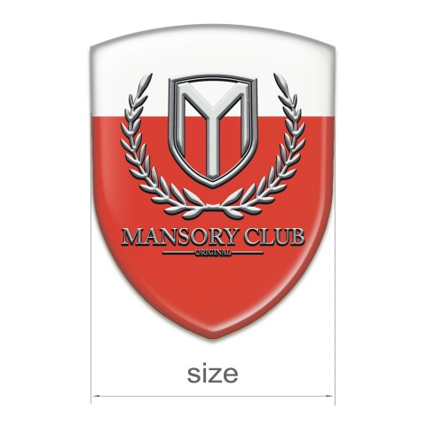 Mansory Silicone Shield Red White Base Classic Logo 