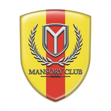 Mansory Resin Sticker Yellow with Red Tape Version 