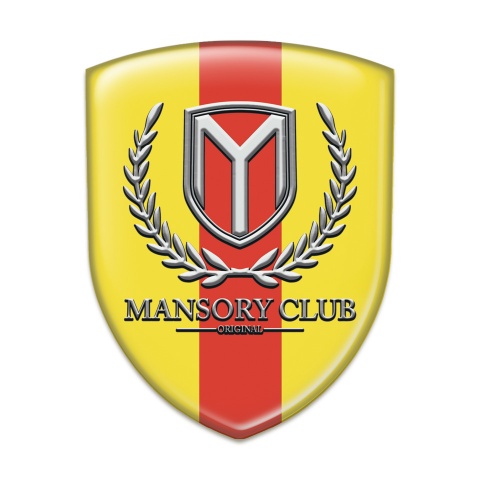 Mansory Resin Sticker Yellow with Red Tape Version 