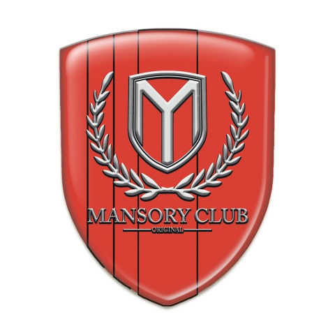 Mansory Resin Sticker Red Stylish Version 
