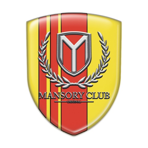Mansory Emblem Exterior Yellow with red Bands Version 