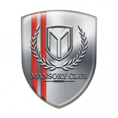 Mansory Silicone Shield Silver with Red Lines Version 