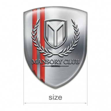 Mansory Silicone Shield Silver with Red Lines Version 