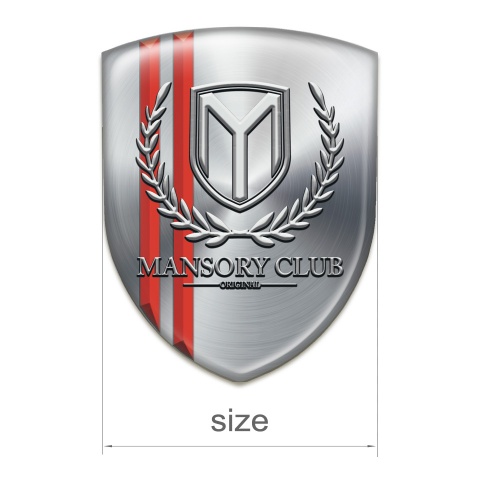 Mansory Silicone Shield Silver with Red Lines Version 