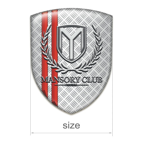 Mansory Emblem Interior Mesh Effect with red Lines 