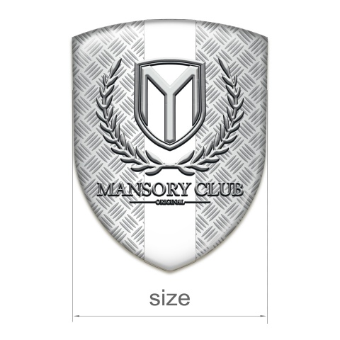 Mansory Emblem Interior Mesh Effect with White ribbon 