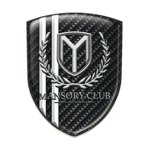 Mansory Silicone Shield Dark carbon White Stripes 