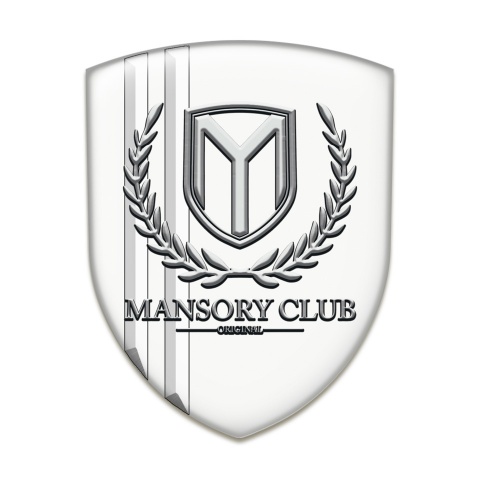 Mansory Car Accessories Badge White Edition Classic Logo 