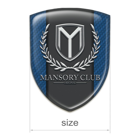 Mansory Resin Sticker Nay Blue Carbon Variant 