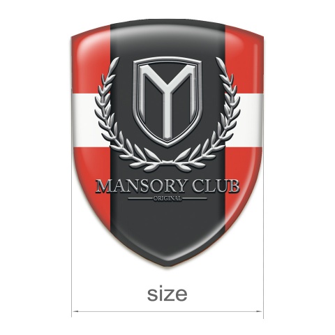 Mansory Emblem Interior Red with White Band variant 