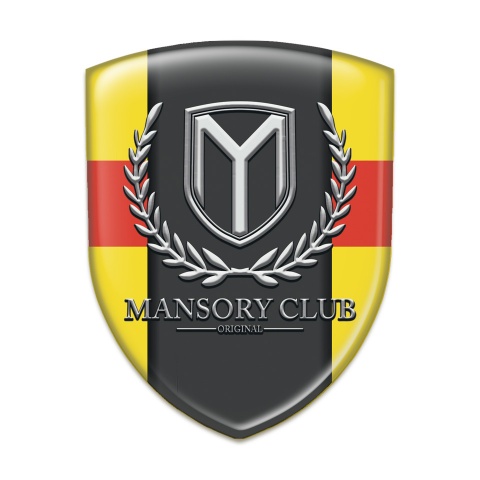 Mansory Silicone Badge Yellow with Red Band variant 