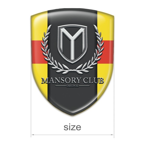 Mansory Silicone Badge Yellow with Red Band variant 