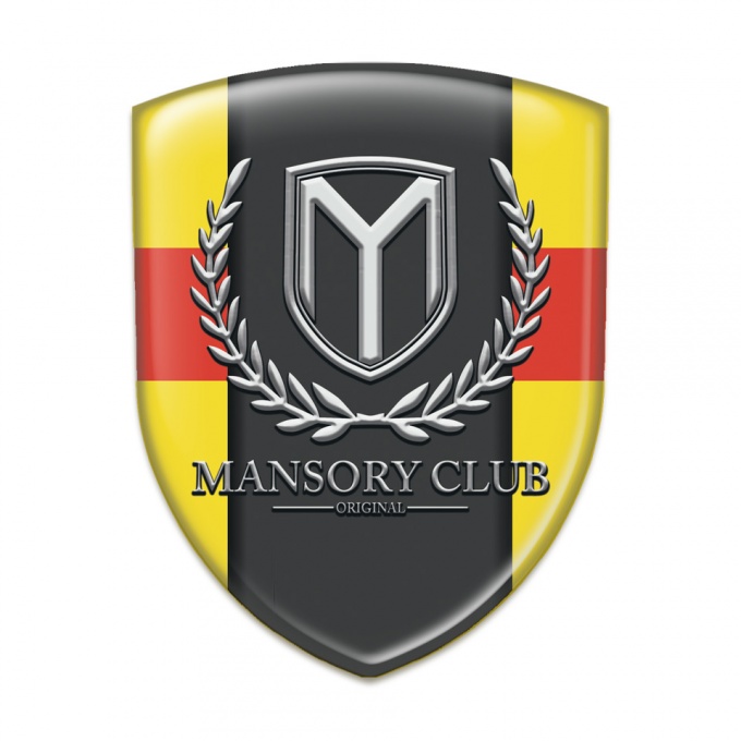 Mansory Silicone Badge Yellow with Red Band variant 