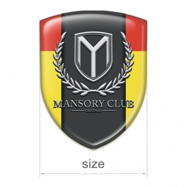 Mansory Emblem Badge Logo Yellow Red variant 