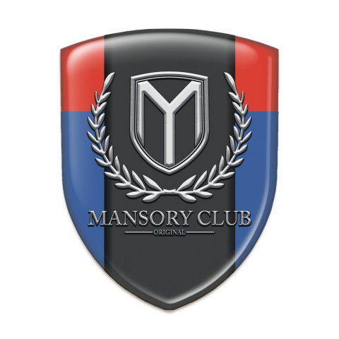 Mansory Logo Emblem Blue Red Variant 