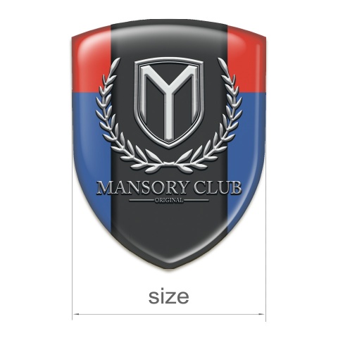 Mansory Logo Emblem Blue Red Variant 