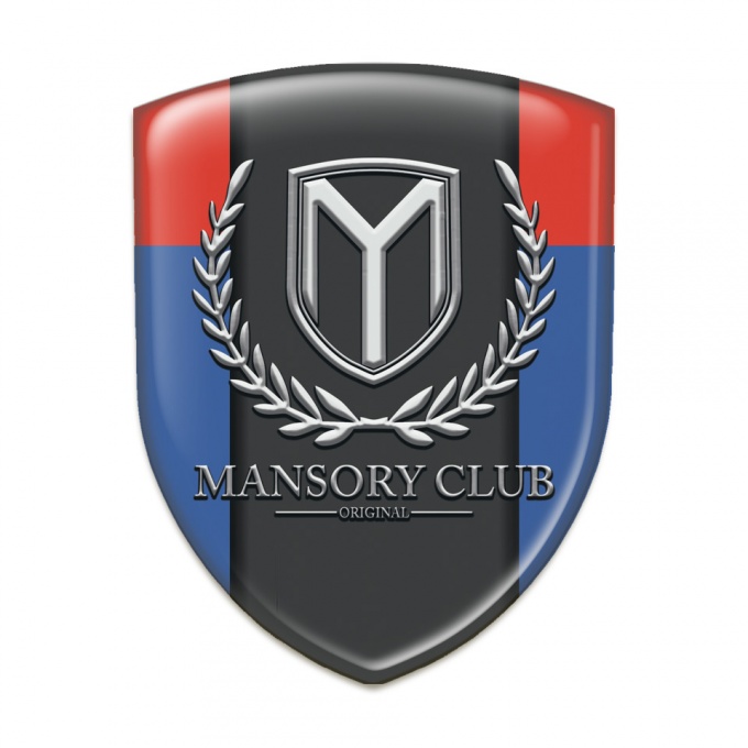 Mansory Logo Emblem Blue Red Variant 