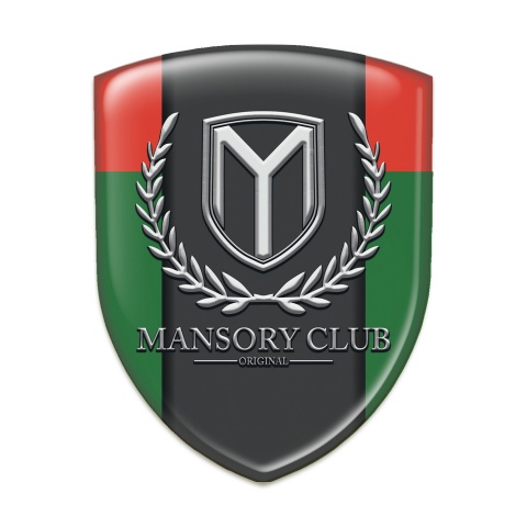 Mansory Tuning Emblem Green Red Variant 