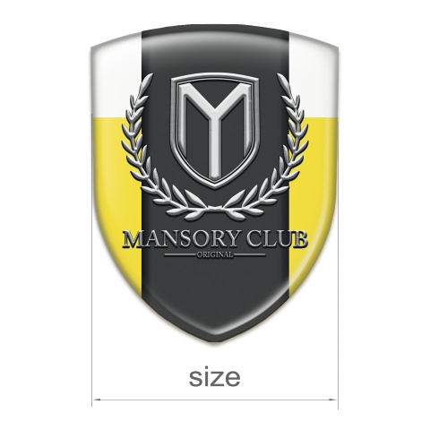 Mansory Resin Sticker Yellow White Variant 