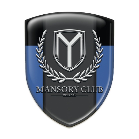 Mansory Tuning Badge  Blue Black pattern 