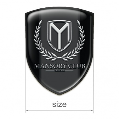Mansory Silicone Car Decal Badge Black Pattern 