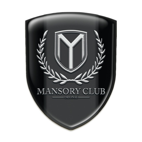 Mansory Silicone Car Decal Badge Black Pattern 