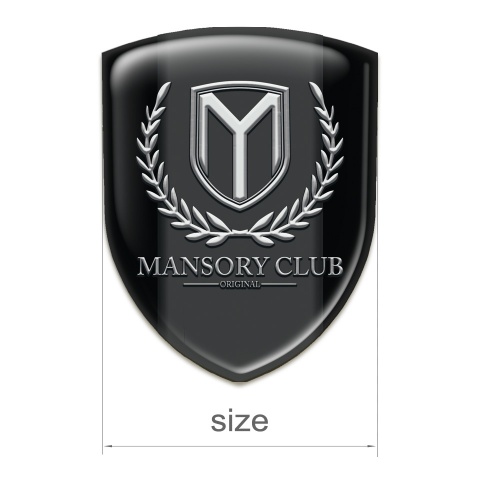 Mansory Silicone Car Decal Badge Black Pattern 