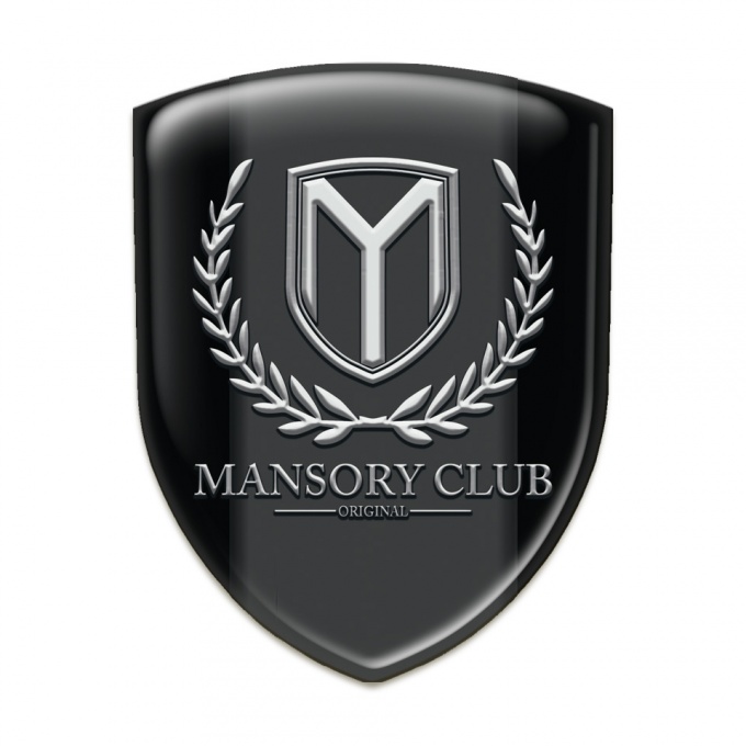 Mansory Silicone Car Decal Badge Black Pattern 