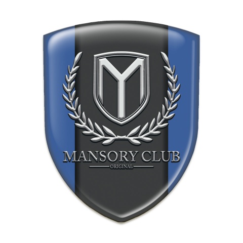 Mansory Logo Emblem High End Blue Pattern 