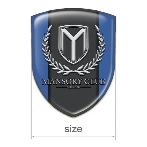 Mansory Logo Emblem High End Blue Pattern 
