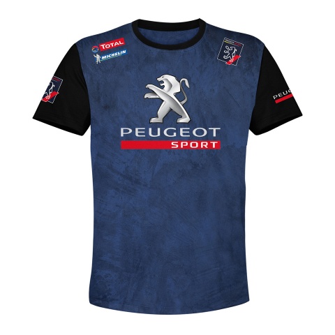 Peugeot T-shirt Sport Red Navy Black