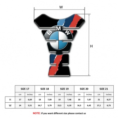 BMW Tank Protector Silicone Sticker Black Edition