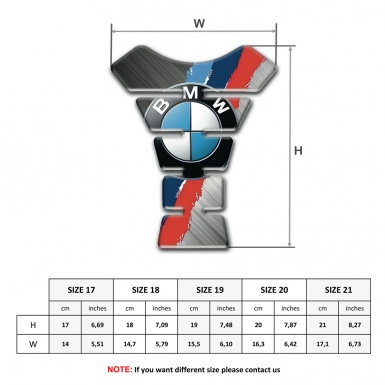 BMW Tank Guard Pads Anti Slip Sticker Steel Edition