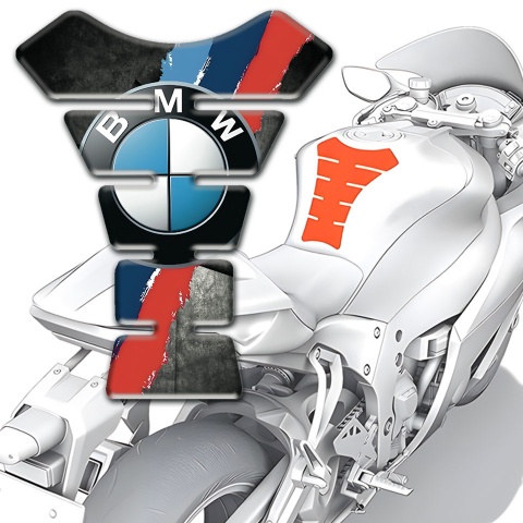BMW Tank Pad Protector Silicone Sticker Graphite Style