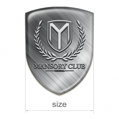 Mansory Resin Sticker Polished Metal Pattern 