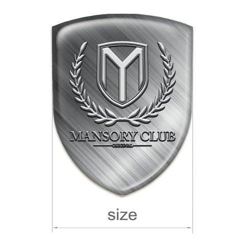 Mansory Resin Sticker Polished Metal Pattern 