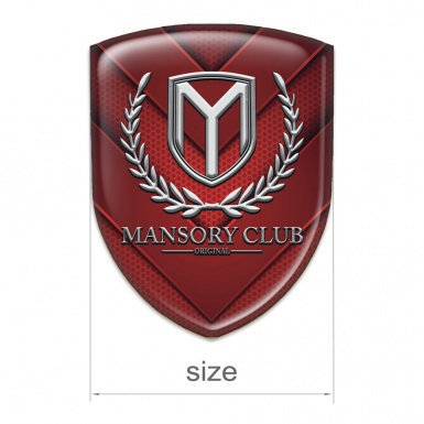 Mansory Emblem Interior Red V Shape elements Pattern 
