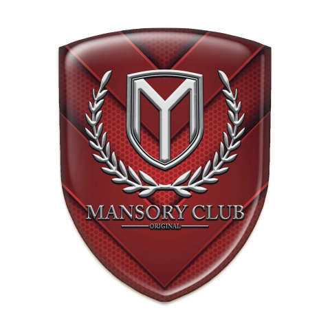 Mansory Emblem Interior Red V Shape elements Pattern 