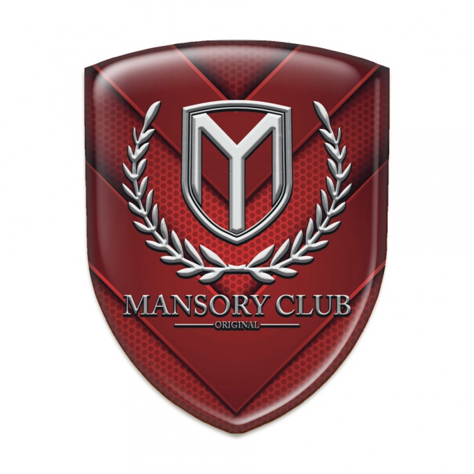 Mansory Emblem Interior Red V Shape elements Pattern 