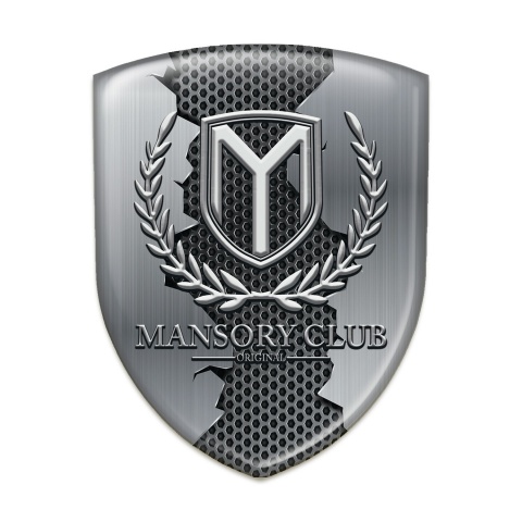 Mansory Car Interior Badge Torn Metal Pattern 