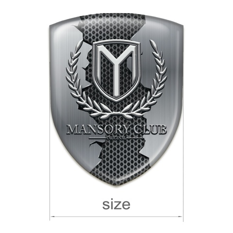 Mansory Car Interior Badge Torn Metal Pattern 