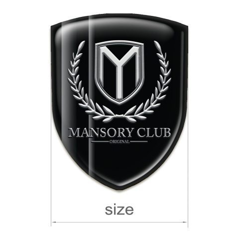 Mansory Silicone Shield Black with Grey Lines Decoration 