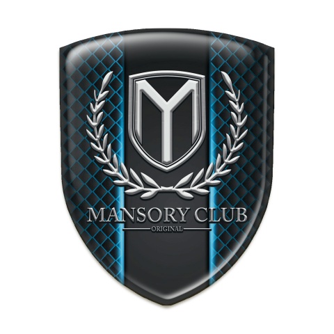 Mansory Domed Emblem Neon Mesh Pattern 