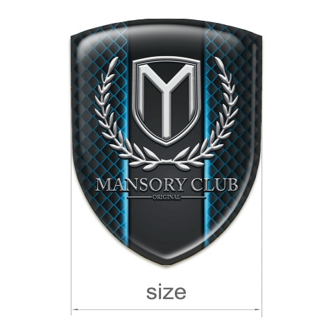 Mansory Domed Emblem Neon Mesh Pattern 