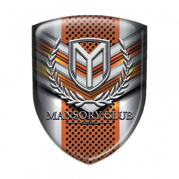 Mansory Auto Emblem High End Copper fragments Pattern