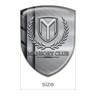 Mansory Silicone Emblem Steel Plates pattern 