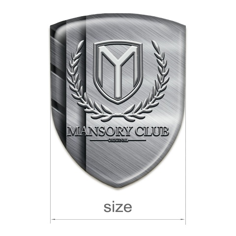 Mansory Silicone Emblem Steel Plates pattern 